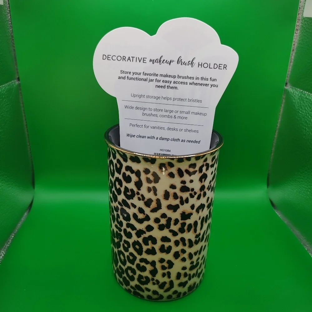 💥3/$20 Glam Squad Animal Print Decorative Make Up Brush Holder!